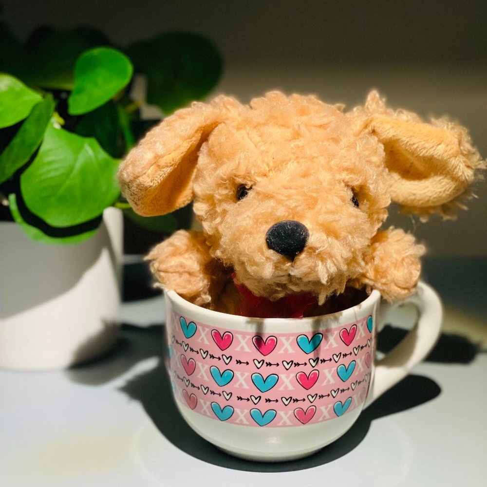 Plush and Mug coffee tea mug cup and toy